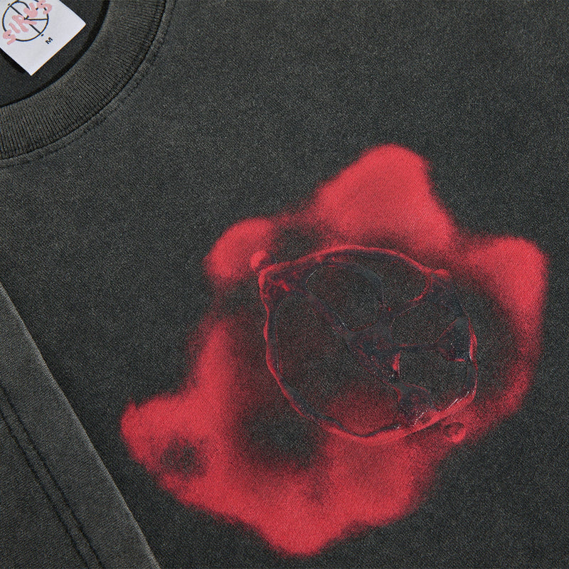 Polar Skate Co. Metal Logo Tee (Silver Black)
