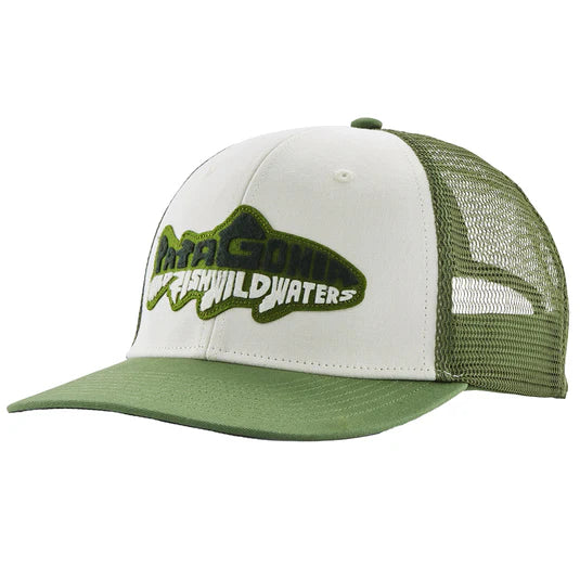 Patagonia Take A Stand Trucker Hat Wild Waterline Terrain Green