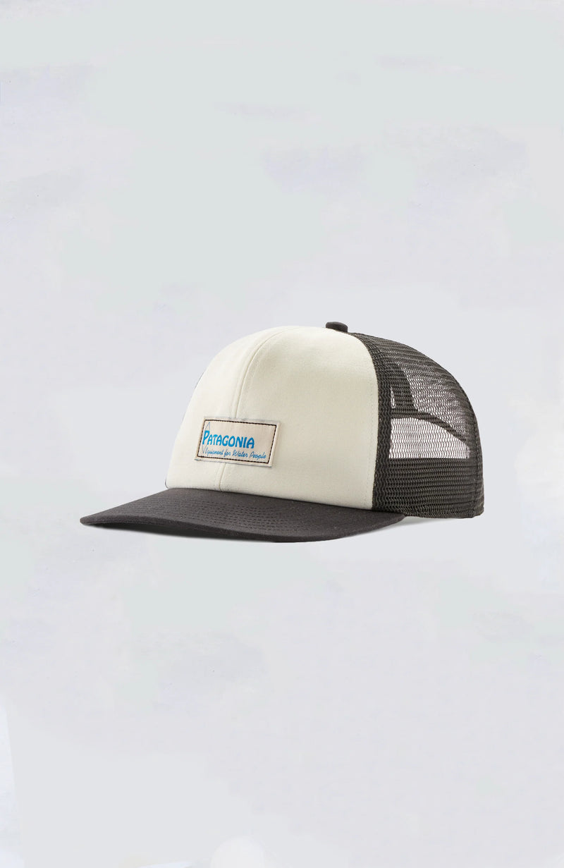Patagonia Relaxed Trucker Hat Water People Label: White