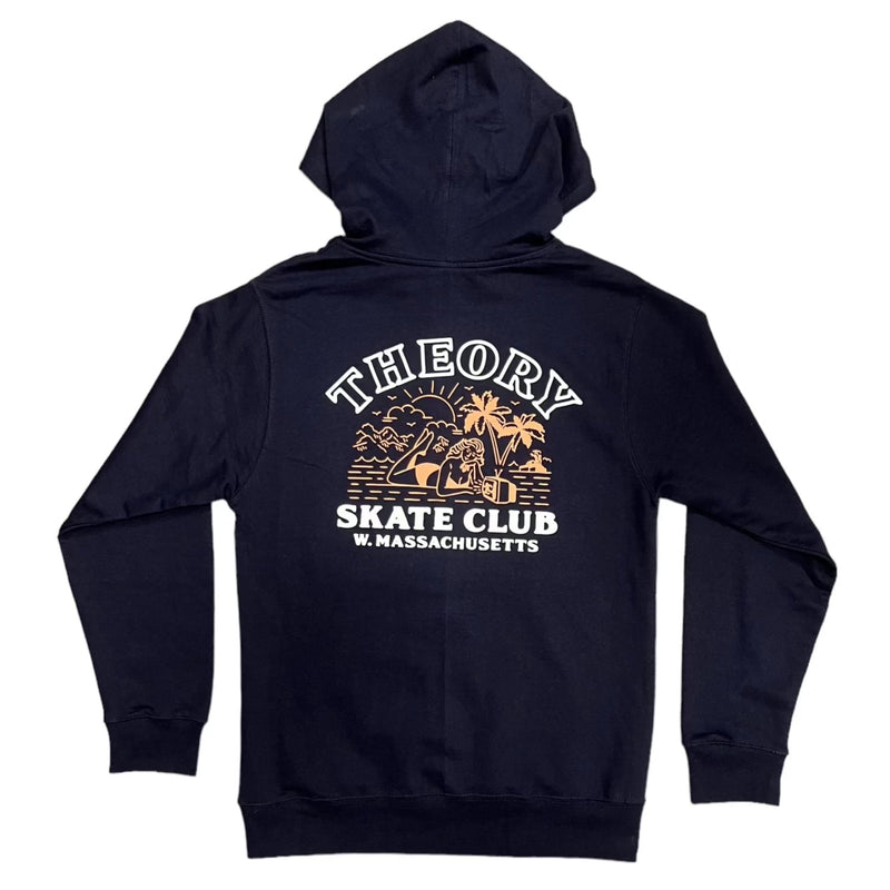 Theory Skateshop Skate Club Hoodie Navy Blue