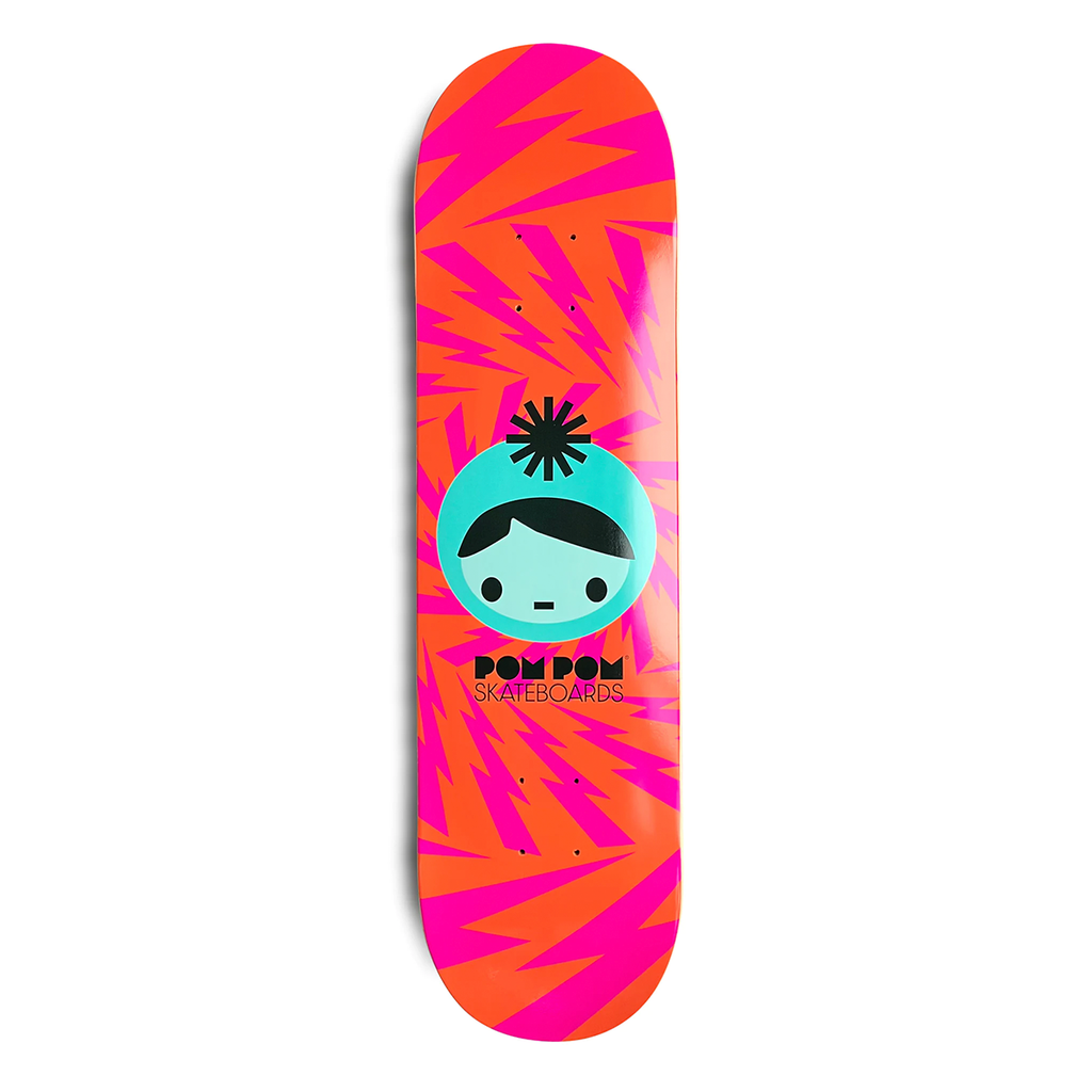 Pom Pom Lightning Bolts Skateboard