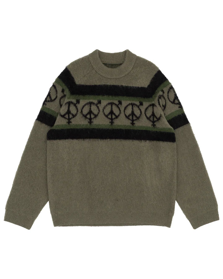 Sex Hippies OG Striped Brushed Mohair Sweater