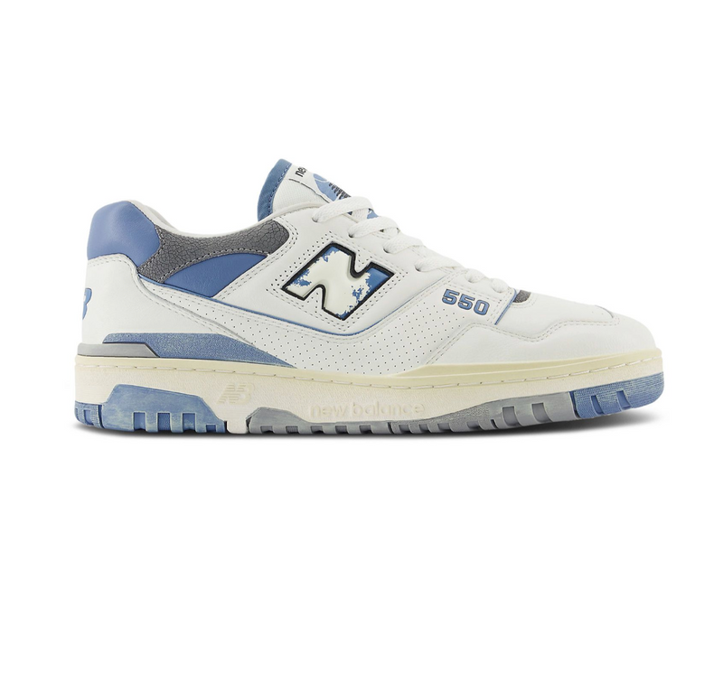 New Balance 550 Sea salt with heron blue and angora