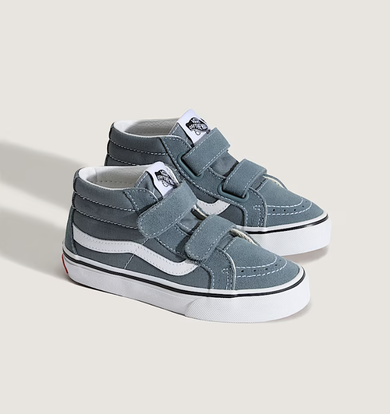 Vans Kids Sk8-Mid V (Stormy Weather Blue)