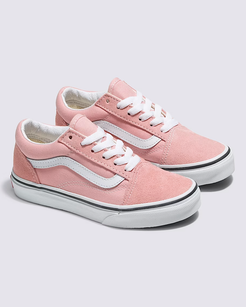 Vans Kids Old Skool (powder Pink/True White)