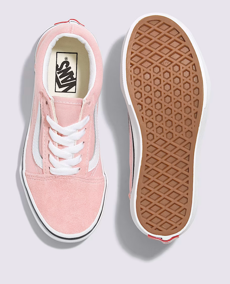 Vans Kids Old Skool (powder Pink/True White)
