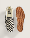 Vans Classic Slip-On Checkerboard Stackform (White/Black)