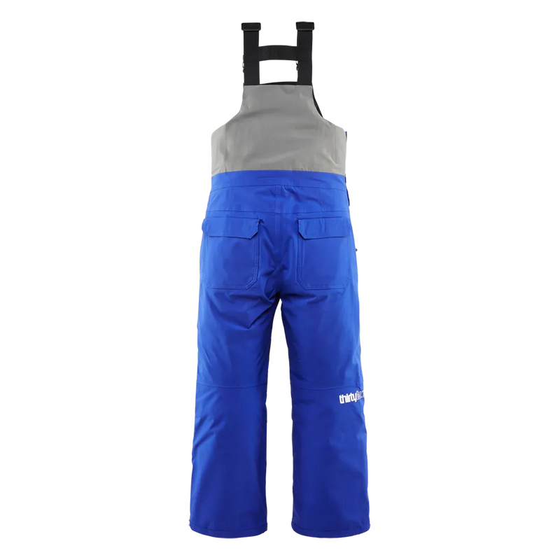 thirtytwo basement bib snowboard thirtytwo Youth Basement Bib (Blue) L