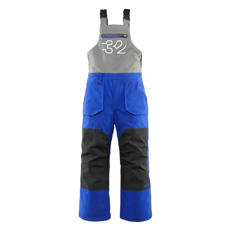 thirtytwo basement bib snowboard thirtytwo Youth Basement Bib (Blue) L