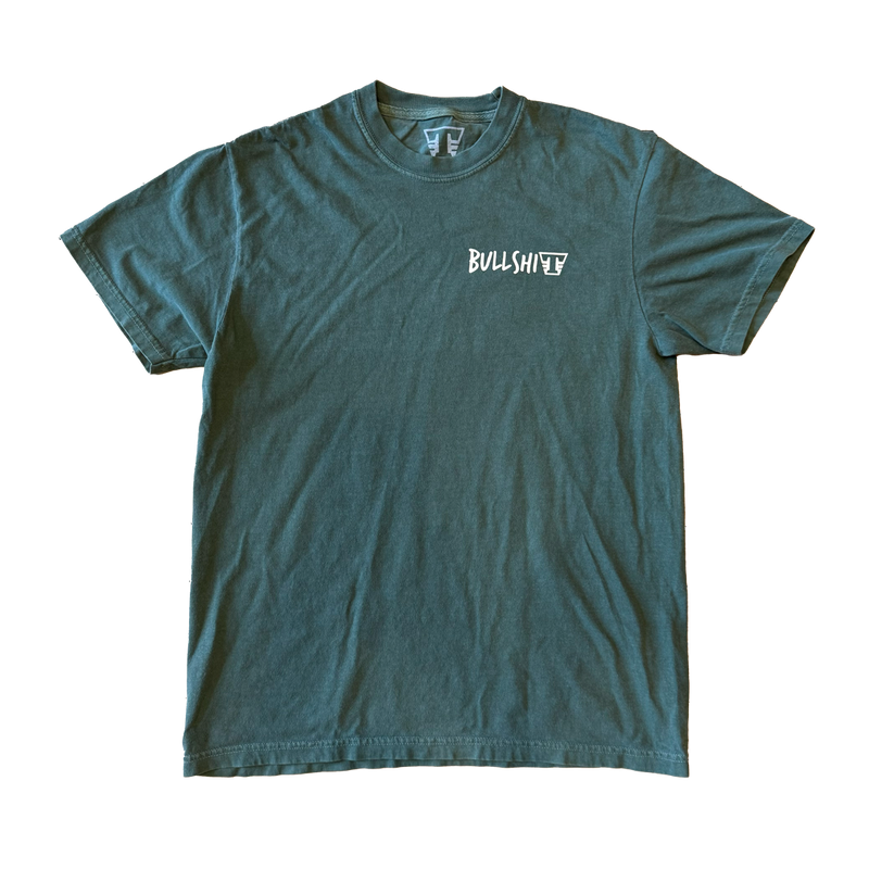 Bullshit Hardware x Theory T-shirt (Green/Off White)