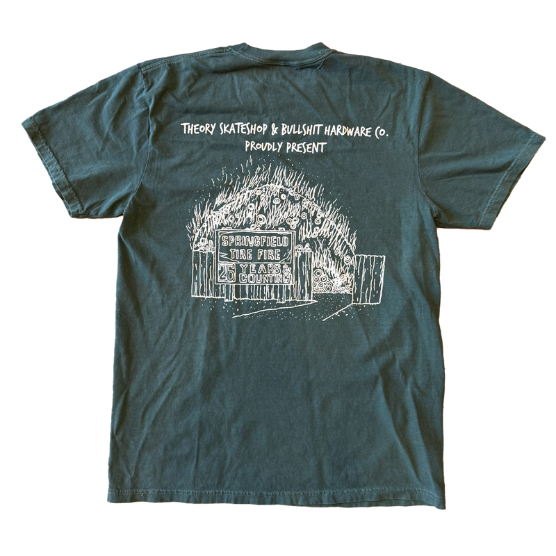 Bullshit Hardware x Theory T-shirt (Green/Off White)