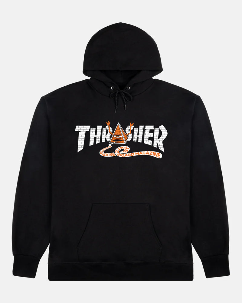 Thrasher/ToyMachine Pyramid Sweatshirt Black