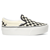 Vans Classic Slip-On Checkerboard Stackform (White/Black)
