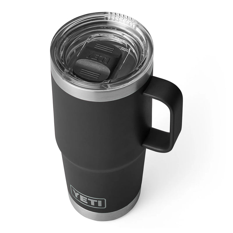 YETI Rambler 20 Oz Travel Mug Stonghold Lid Black