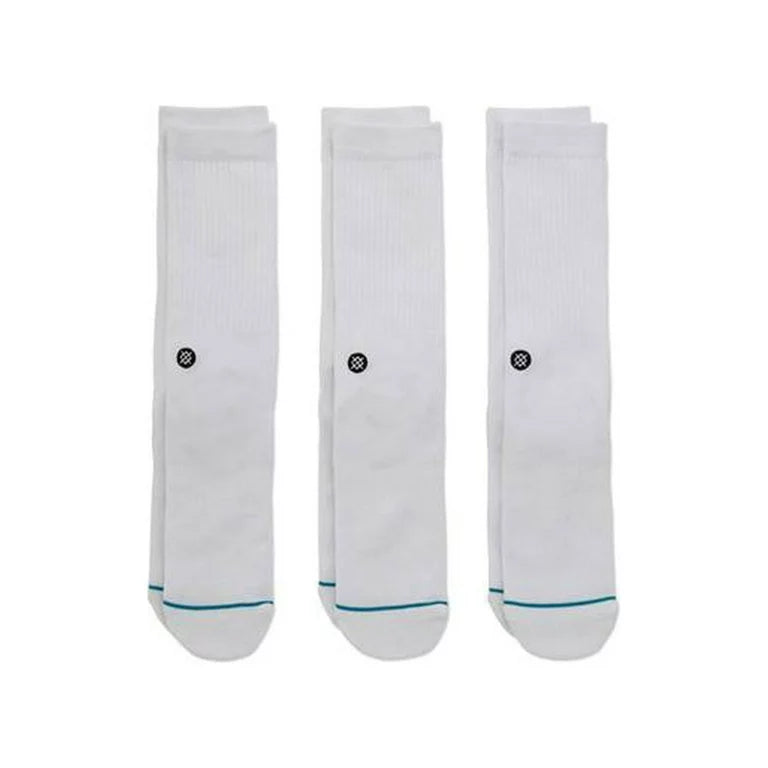Stance Casual Crew Sock White 3 Pack Medium