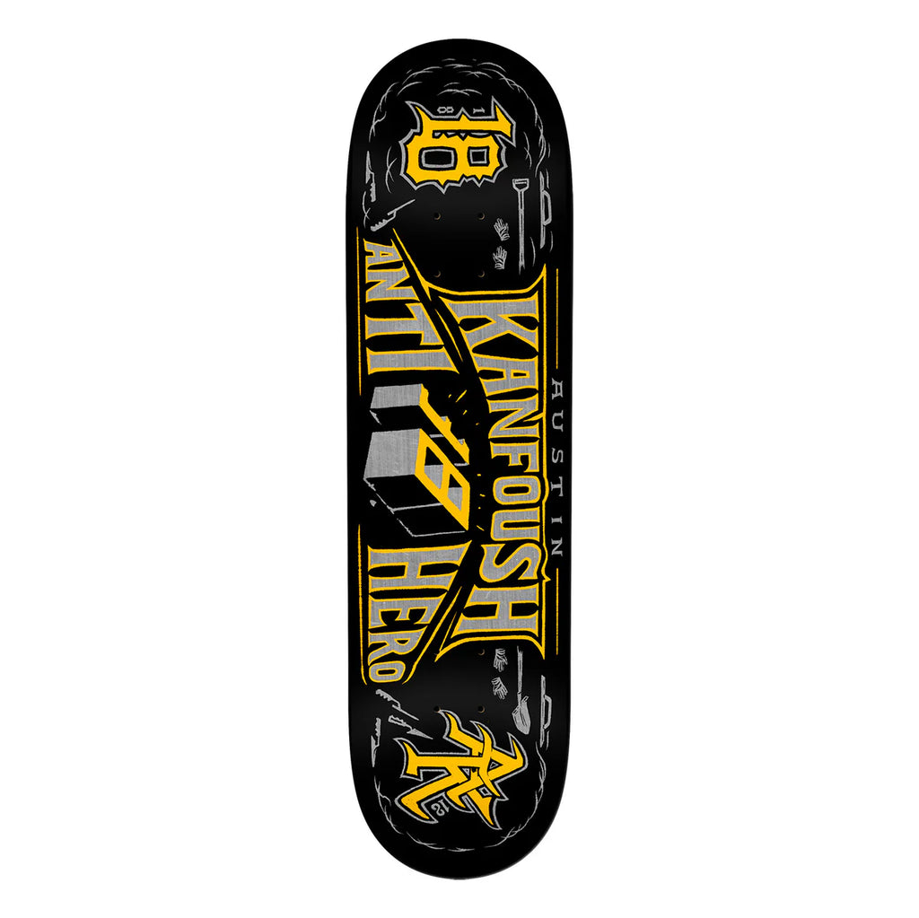 Antihero 8.55 Austin Kanfoush スケートボードデッキ Antihero Austin Kanfoush Customs Deck 8.25