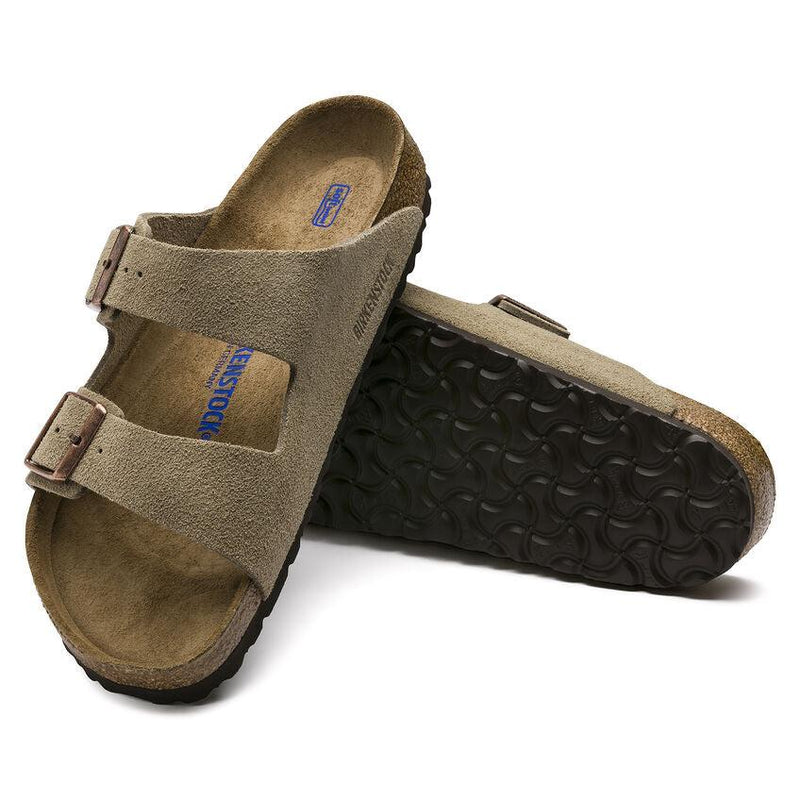 Birkenstock Arizona Soft Footbed Suede Leather Taupe