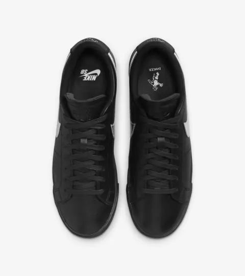 Nike SB Zoom Blazer Low x Dancer Skateboards (Black and Metallic Silver)