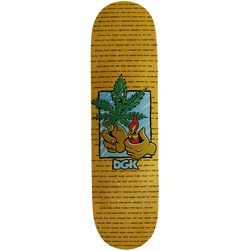 DGK Talkin Dro Skateboard Deck Yellow 8.5"