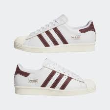 Adidas Superstar ADV 80 Crystal White/ Vintage Red/ Off White