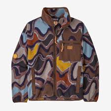 Patagonia Womens Sychilla Fleece Currents Dulce Muave XS
