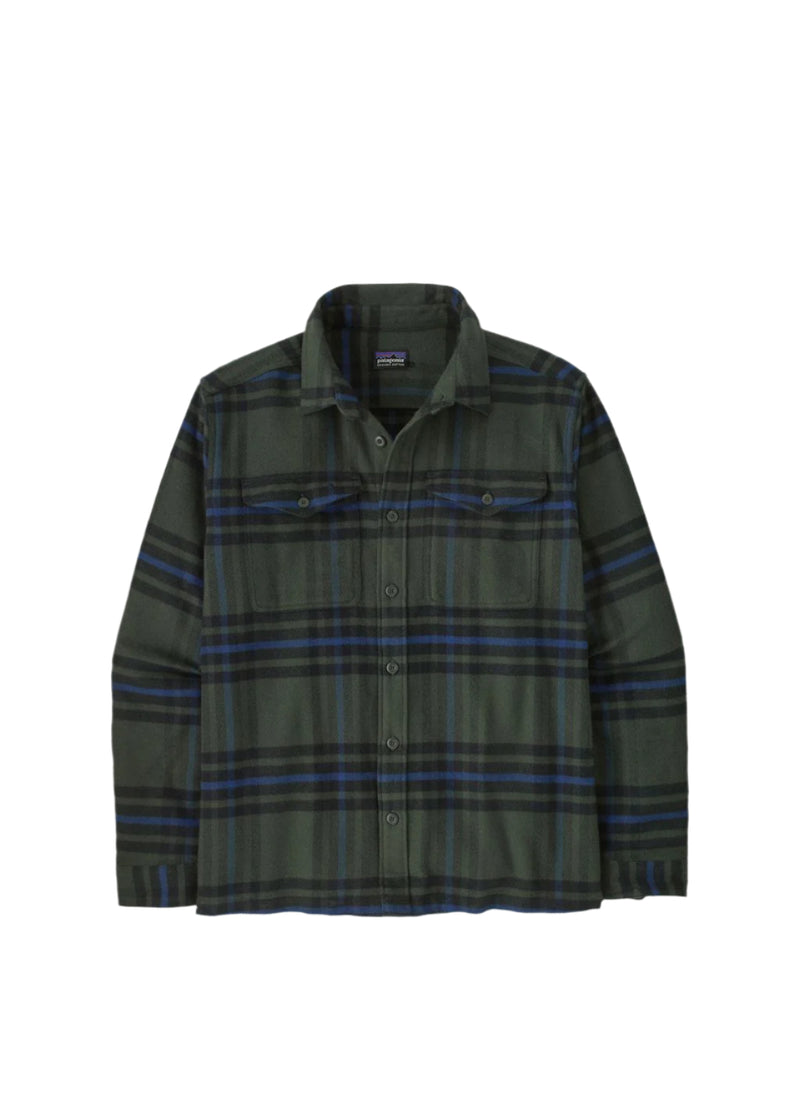 Patagonia Men's Fjord Flannel Catch: Old Growth Green