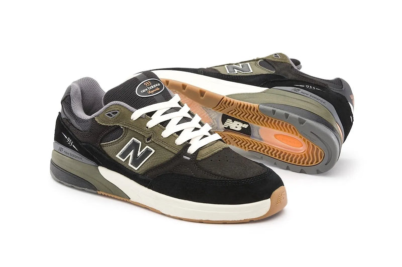 New Balance Numeric Reynolds 933 Black/Green – Theory Skate Shop New Balance Numeric Reynolds 933 Black/Green – Theory Skate Shop