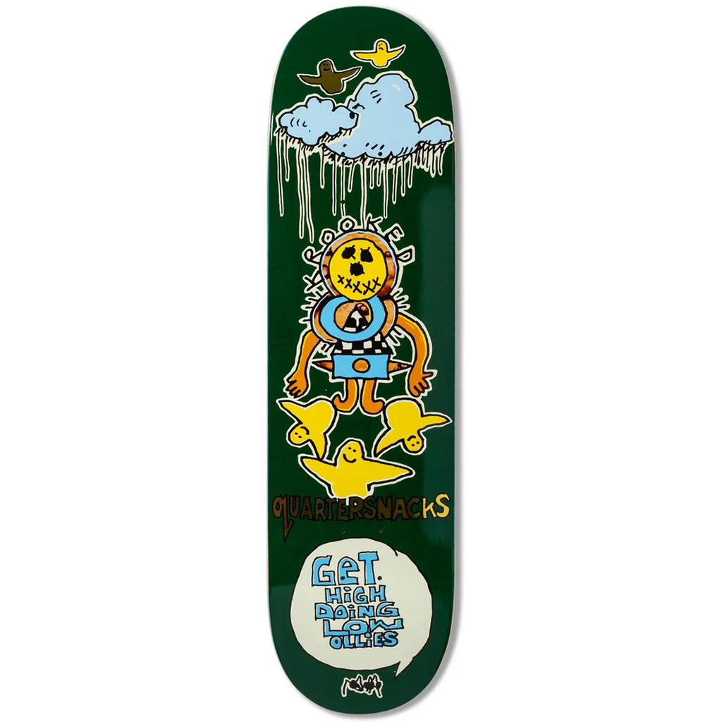 Krooked X Quarter Snacks Get High Skateboard Deck 8.25 – Theory