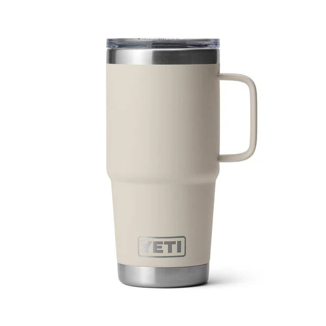 YETI Rambler 20 Oz Travel Mug Stonghold Lid Cape Taupe