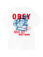 Obey Printing Press Make Art White