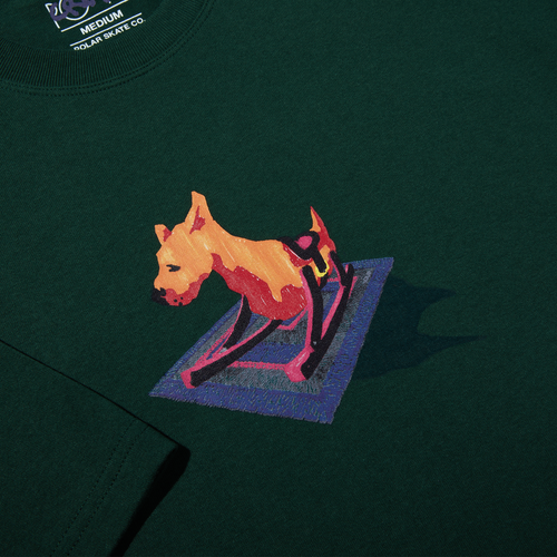 Polar Skate Co. Dog T-Shirt Dark Green