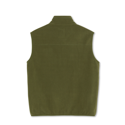 Polar Skate Co. Basic Fleece Vest Army Green