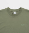 Polar Skate Co. Contrast Tee Spring 25 Stroke Logo Moss Green