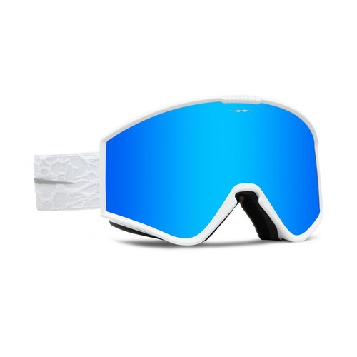 electric ski goggles Electric Kleveland Matte White Nuron Blue Chrome