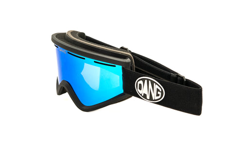 OG Goggle V.4 Matte Black X Blue (NINE4 LOGO)