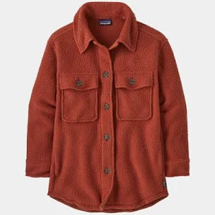 Patagonia Women's Retro Pile Shacket Burnished Red