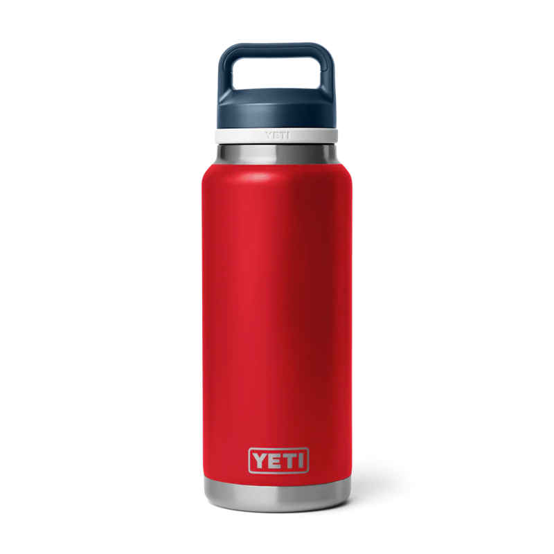 YETI Rambler 36 oz Bottle Chug Cap Red/White