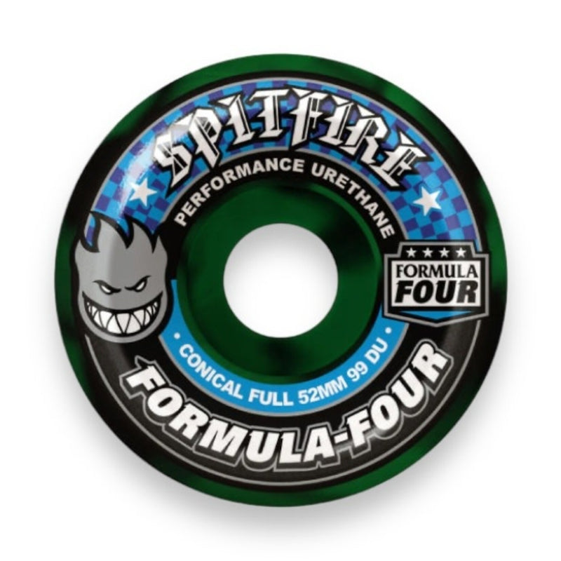 Spitfire Formula Four Conical Full 99du Grn/Blk 52mm