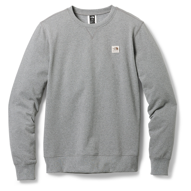 The North Face Heritage Patch Crew Sweatshirt Men's Grey Heather