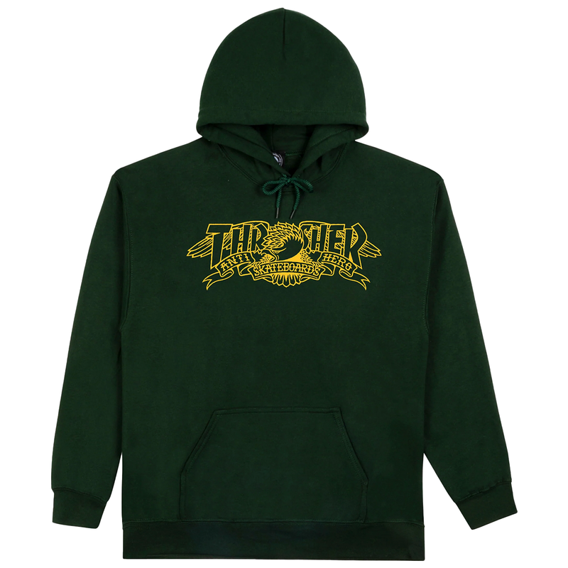 Thrasher Mag Banner Hoodie Forest Green