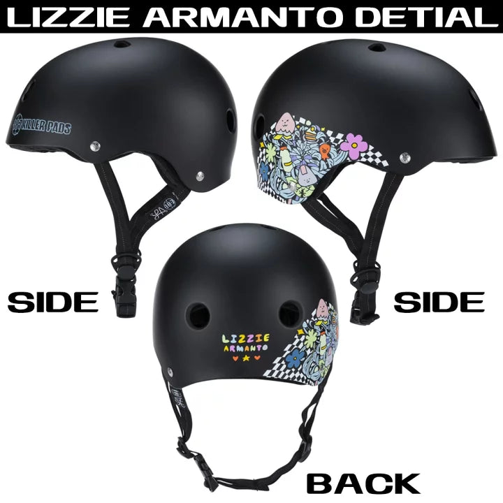 187 Killer Pads Certified Helmet - Lizzie Armanto Floral Large