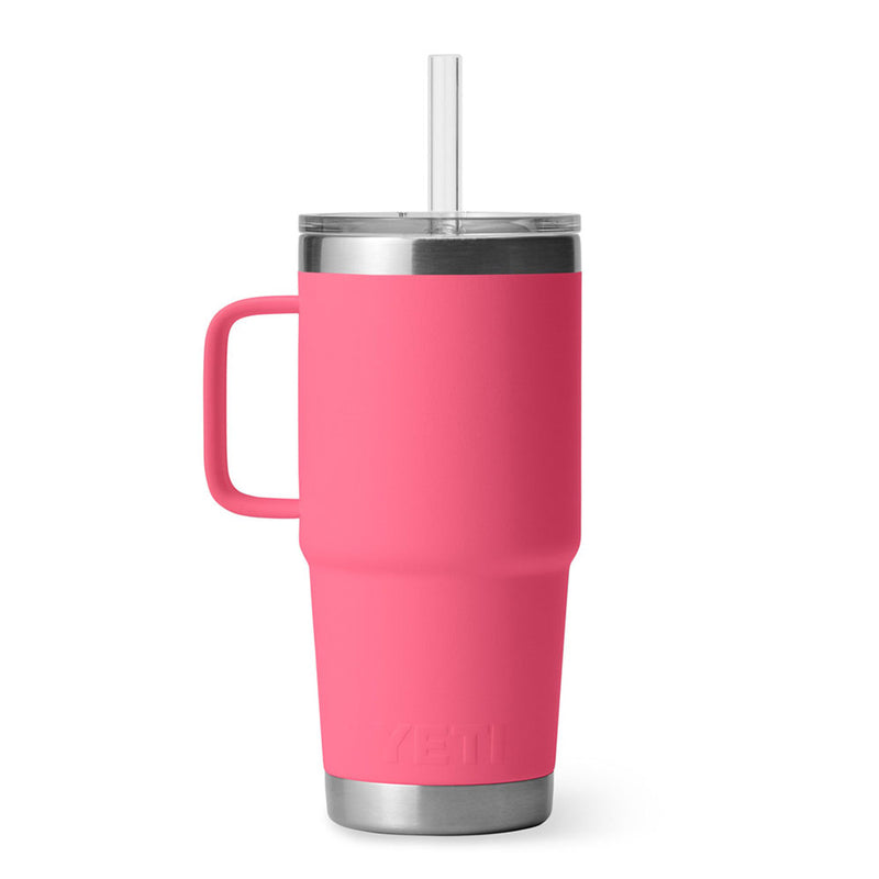 YETI Rambler 25 oz Straw Tumbler Tropical Pink