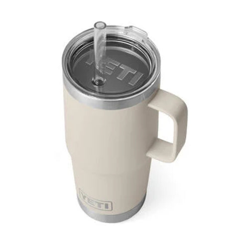 YETI Rambler 25 Oz Mug With Straw Lid Cape Taupe