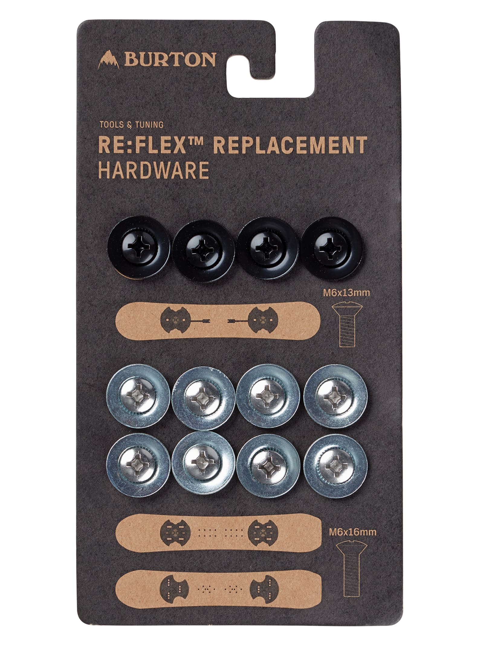 Burton Re:Flex Replacement Hardware, Silver