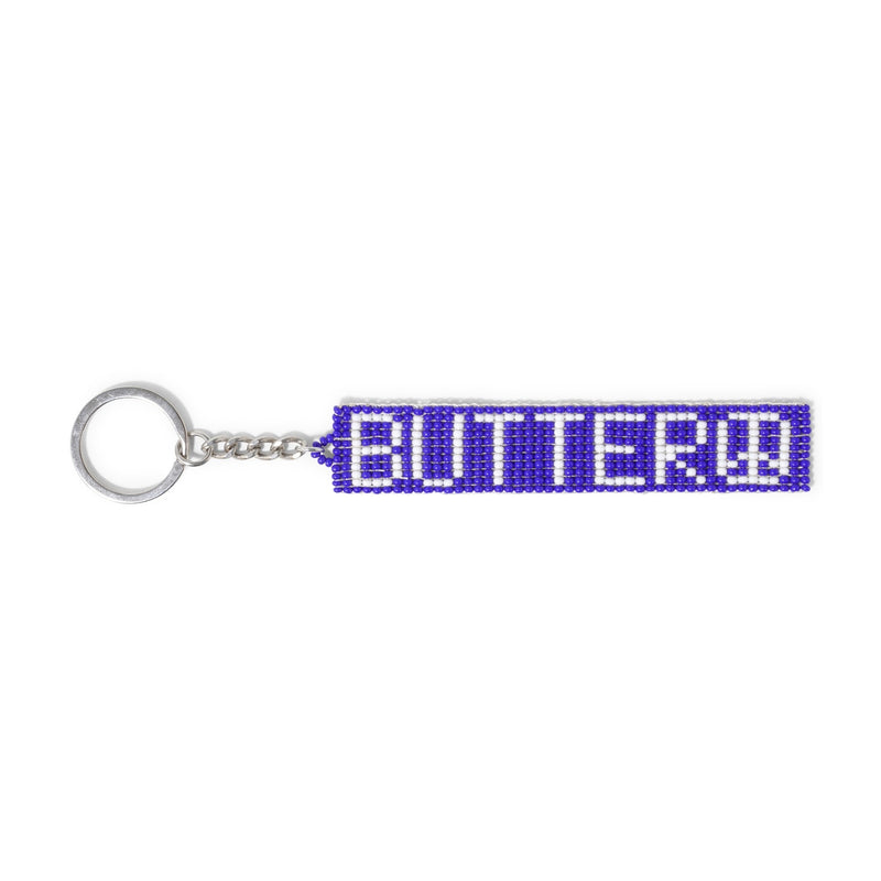 Butter Goods Beaded Keychain Blue