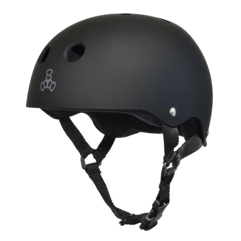 Triple 8 Sweatsaver Helmet All Black Rubber
